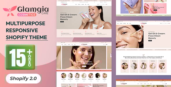 Glamgia - Beauty & Cosmetics Shop Responsive Shopify 2.0 Theme