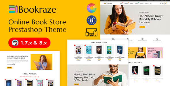 Bookraze - Books and Stationery Store Prestashop Responsive Theme