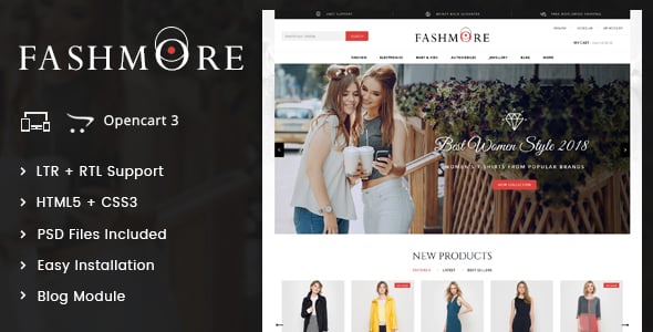 FashMore - Unique Fashion OpenCart Responsive Theme