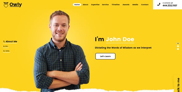 Owly | Tutor PSD Template