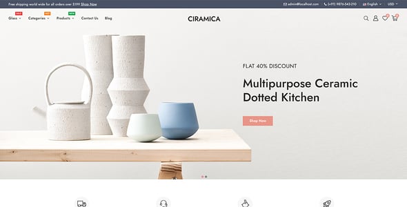 Ciramica - Ceramics and Home Decor Store Prestashop Responsive Theme