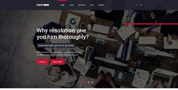 Crew — Business, Corporate Portfolio & Blog PSD Template