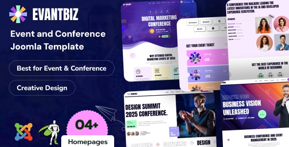 Evantbiz - Conference & Events Joomla Template