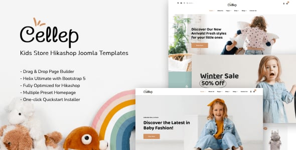 Cellep - Baby Store Hikashop Joomla Templates