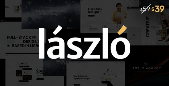 Laszlo - Creative Agency & Portfolio Lottie WordPress Theme