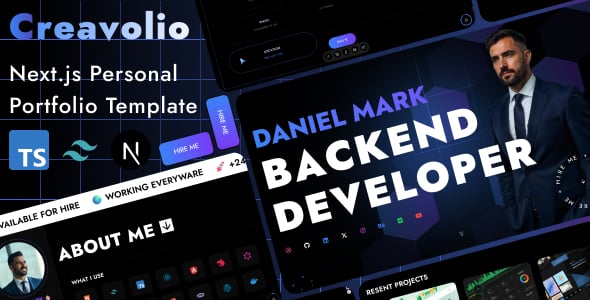 Creavolio | Next.js Personal Portfolio Template
