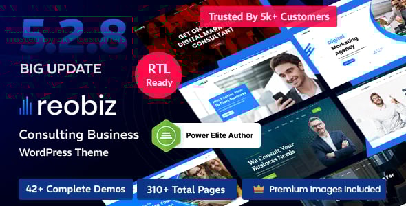 Reobiz - Consulting Business WordPress Theme