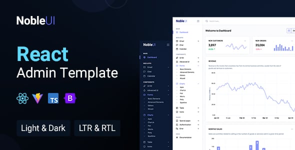 NobleUI - React Admin Template
