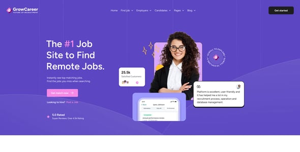 GrowCareer - Job Board & HR Management Figma Template