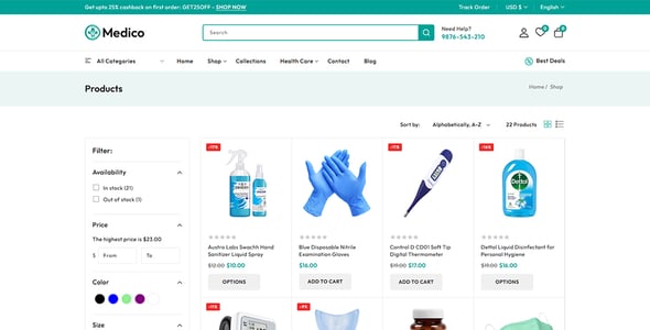 Medico - Medical and Healthcare Shopify 2.0 Responsive Theme