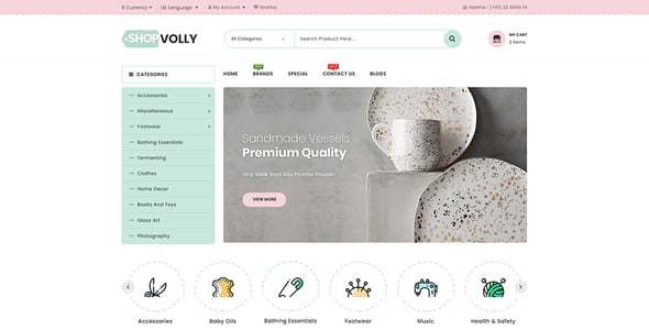 ShopVolly  - Multipurpose OpenCart 3 Theme For Kids & Toys