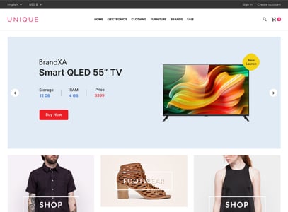 UniqueShop - Prestashop Theme