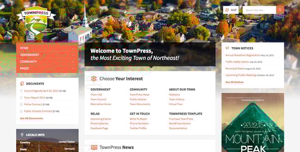 TownPress - Municipality HTML Template