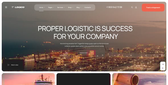 Logico | Transportation & Logistics WordPress Theme