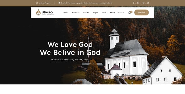 Blesso | Multipurpose Nonprofit Church HTML Template