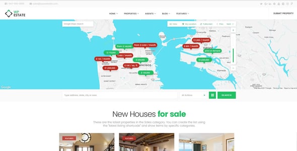 WpEstate Real Estate WordPress Theme