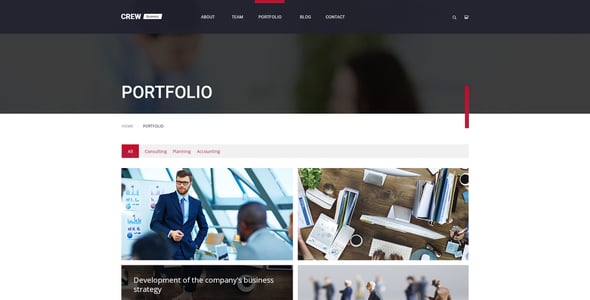 Crew — Business, Corporate Portfolio & Blog PSD Template