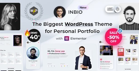 Personal Portfolio WordPress Theme | Inbio