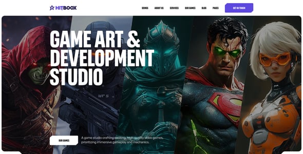 Hitboox - Games Studio WordPress Theme