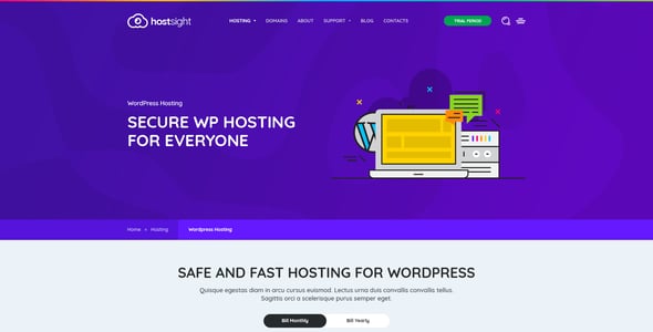 HostSite - Hosting and Technology Website PSD Template