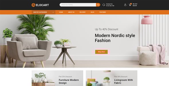 Elocart - Electronics & Tools & Furniture Store OpenCart 3 Responsive Theme