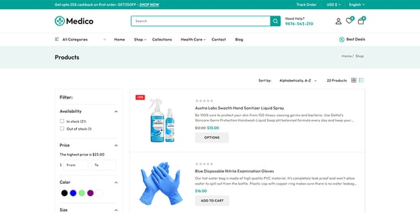 Medico - Medical and Healthcare Shopify 2.0 Responsive Theme