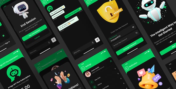AI Chatbot GPT Mobile App PWA React Template - Amigo Chat GPT
