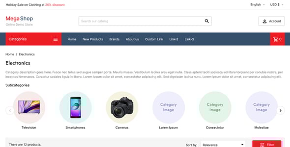 MegaShop - Prestashop Theme