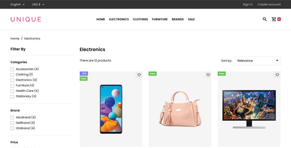 UniqueShop - Prestashop Theme