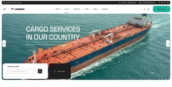 Logico | Transportation & Logistics WordPress Theme