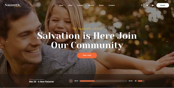 Nazareth | Church & Religion WordPress Theme