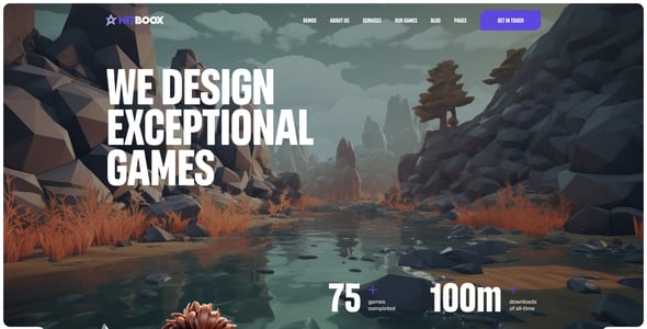Hitboox - Games Studio WordPress Theme