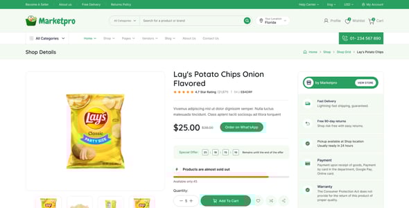 MarketPro - Responsive Angular 19 eCommerce Template Multipurpose