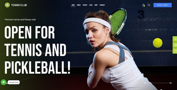 Tennis Club | Sports Theme