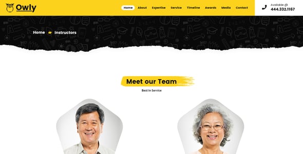 Owly | Tutor PSD Template