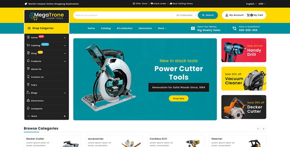 MegaTrone - OpenCart Multi-Purpose Responsive Theme
