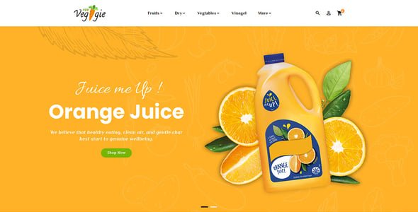 Veggie - OpenCart Multi-Purpose Theme for Organics, Fresh Fruits & Foods