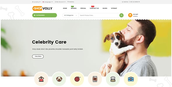 ShopVolly  - Multipurpose OpenCart 3 Theme For Kids & Toys