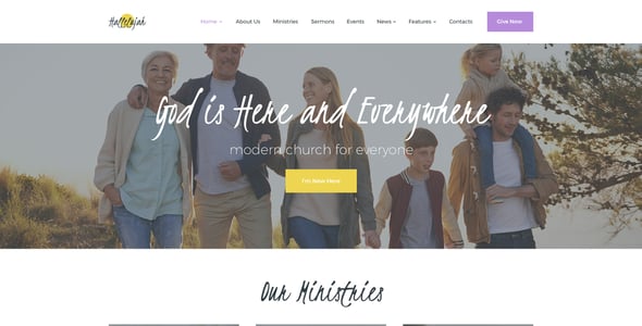 Hallelujah | Religion & Church Charity WordPress Theme
