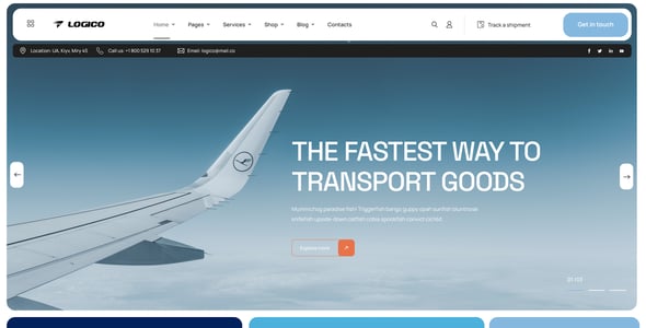 Logico | Transportation & Logistics WordPress Theme