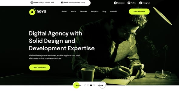 Onova - Creative Portfolio Adobe XD Template