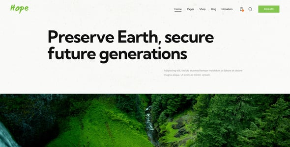 Hope | Non-Profit, Charity & Donations WordPress Theme + RTL