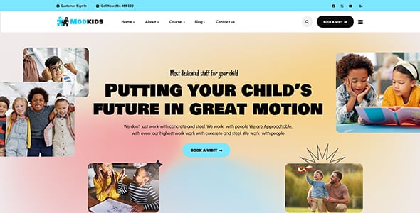 Modkids - Modern Kids WordPress Theme