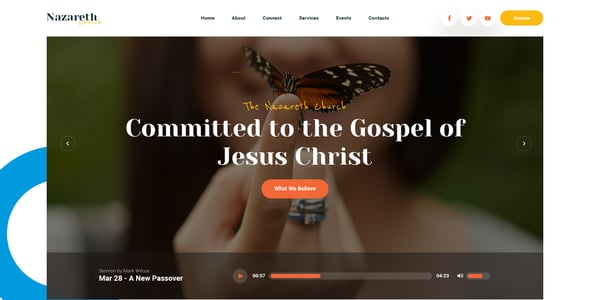 Nazareth | Church & Religion WordPress Theme