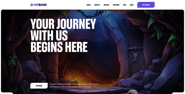 Hitboox - Games Studio WordPress Theme