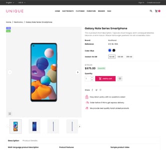 UniqueShop - Prestashop Theme