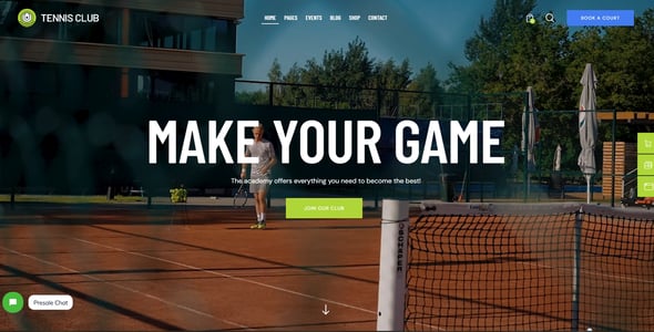 Tennis Club | Sports Theme