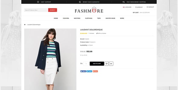 FashMore - Unique Fashion OpenCart Responsive Theme