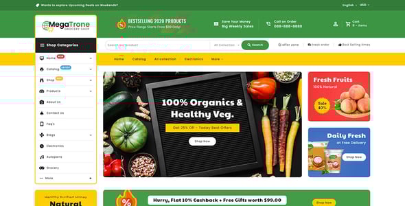 MegaTrone - OpenCart Multi-Purpose Responsive Theme
