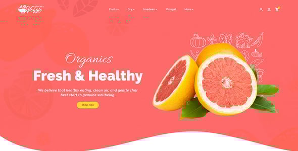 Veggie - OpenCart Multi-Purpose Theme for Organics, Fresh Fruits & Foods